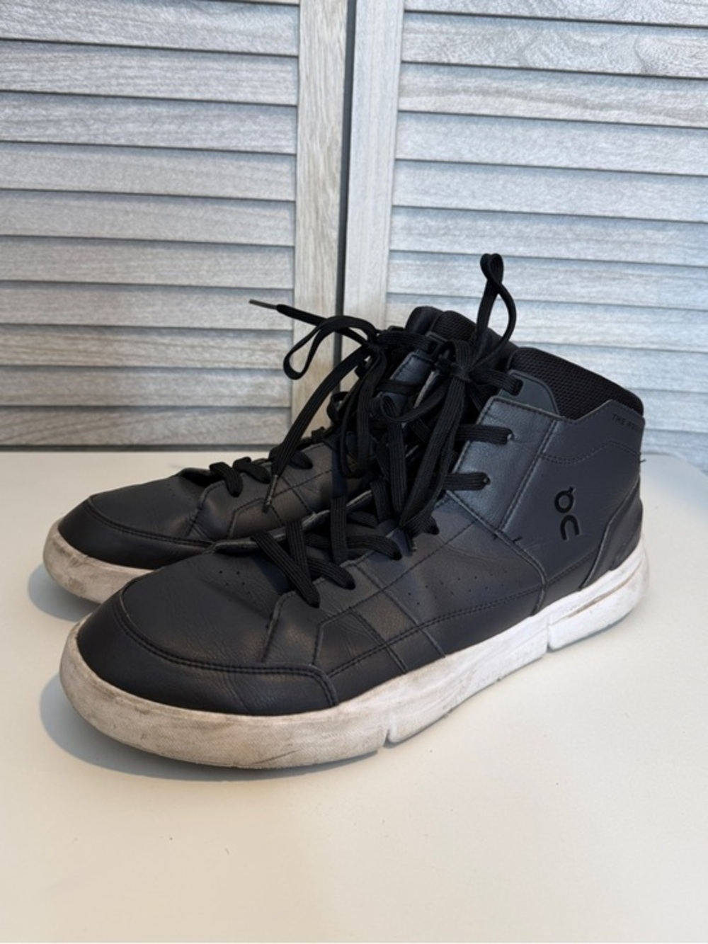 On Cloud Roger Clubhouse Mid Black Sneakers Men’s Size 14
